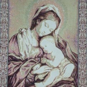 Tapiz de la Virgen con Niño 50 x 70 cm