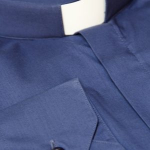 Camisa clergyman azul
