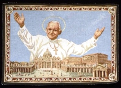 Tapiz San Juan Pablo II 50 x 70 cm