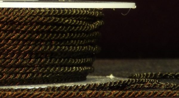 Cordón de rayón 2 mm negro