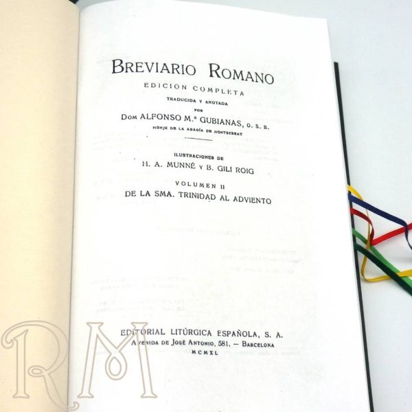 Breviario Romano 2 tomos español - Gubianas