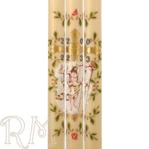 Cirio Pascual con Jesús Resucitado