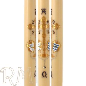 Cirio Pascual personalizado Ntra Señora del Rosario de Alcontar